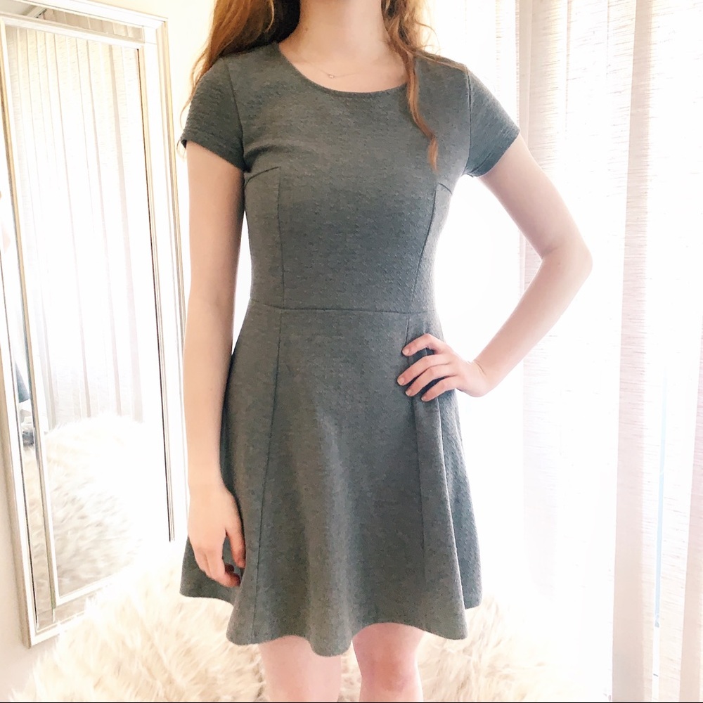 Gray Skater Dress ♡